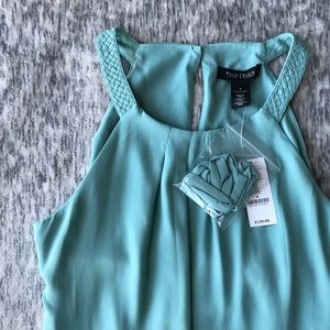 WHBM Halter Asymmetrical Hem Soft Dress